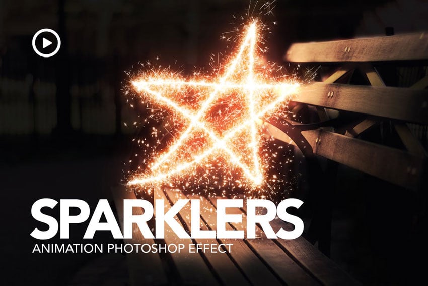 Sparklers Photoshop Animation Effect