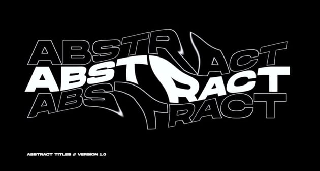 Abstract Titles After Effects