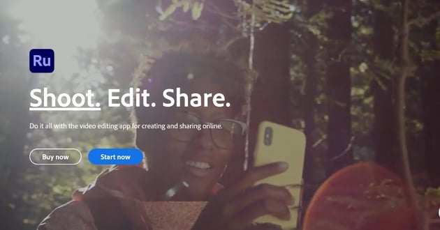 Adobe Premiere Rush Website Thumbnail