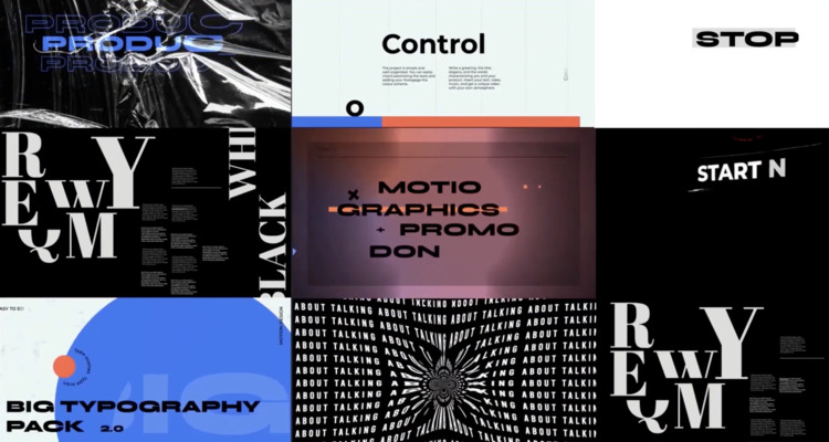 big kinetic typography pack