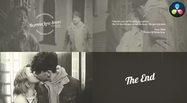 Old Cinema Love Story for DaVinci Resolve