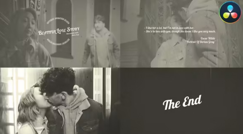Old Cinema Love Story for DaVinci Resolve