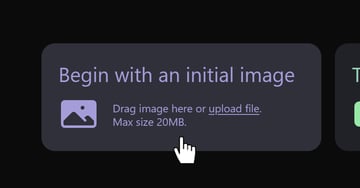 User clicking on 'Upload Image' Button.
