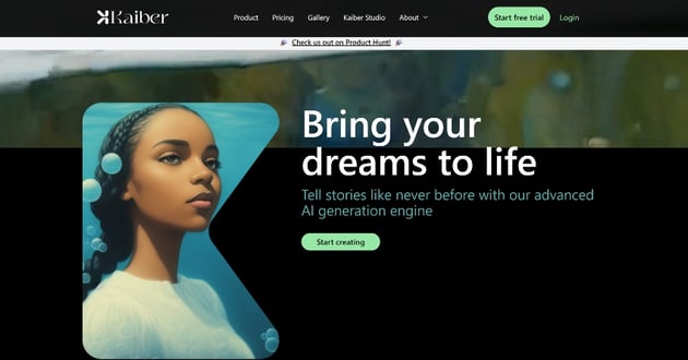 Kaiber website thumbnail