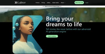 Kaiber website thumbnail