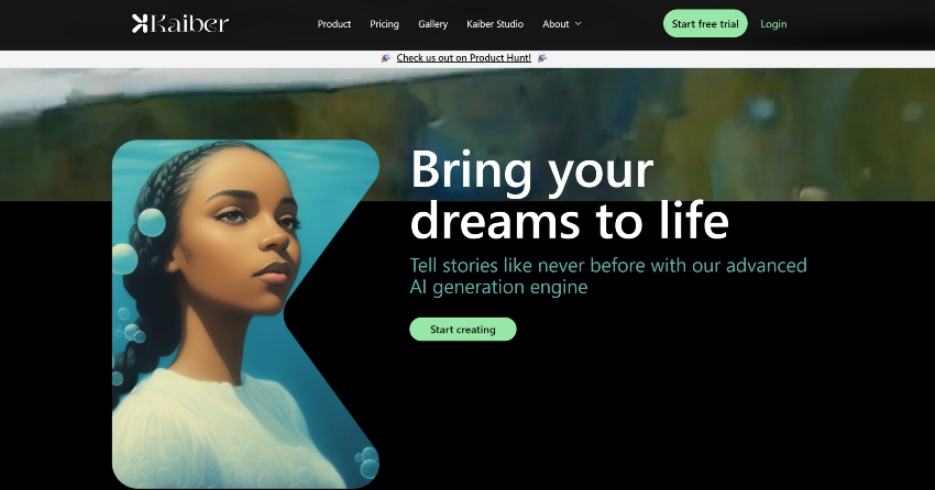 Kaiber website thumbnail