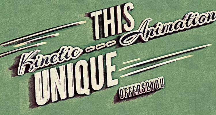 Vintage Retro Kinetic Typography