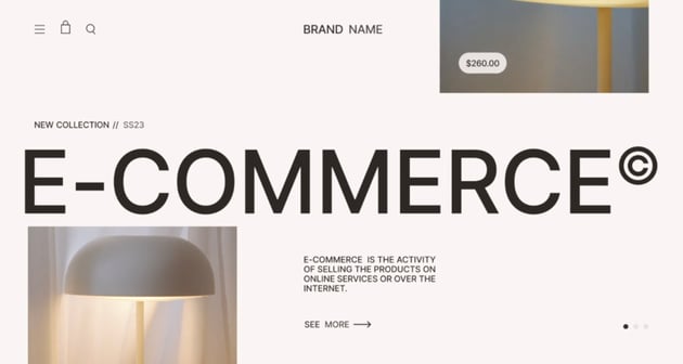 Minimalistic E-Commerce Promo