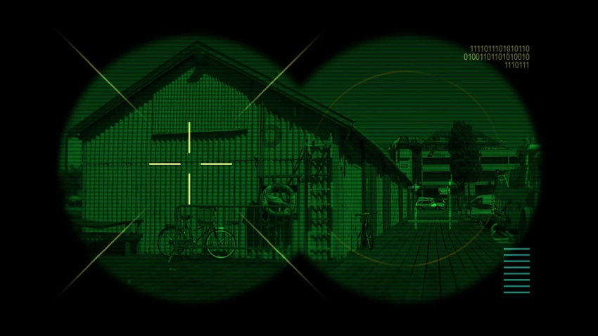 Night Vision Binoculars HUD