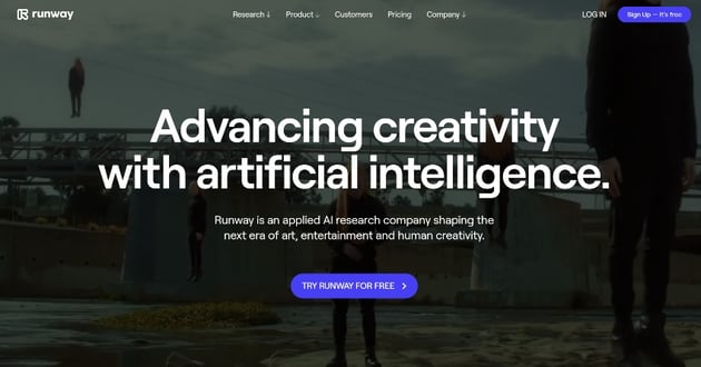 RunwayML Website Thumbnail