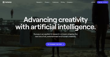 RunwayML Website Thumbnail