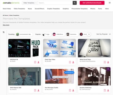 Premium Premiere Pro Templates Envato Elements 2021