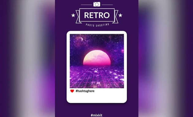 Retro Video Instagram Story Box