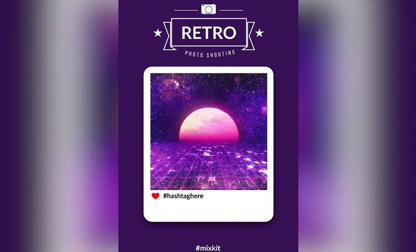 Retro Video Instagram Story Box