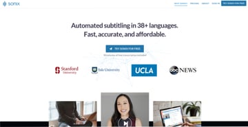 Sonix Website Thumbnail Image