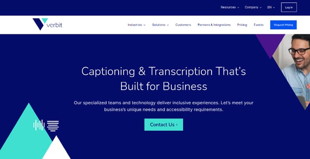 Verbit.ai website thumbnail image