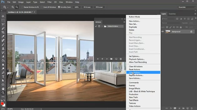 Loading Photoshop Actions