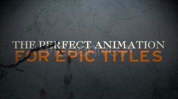 Cracks after Effects text animation
