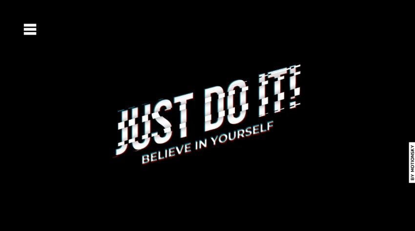 Creative text animation After Effects