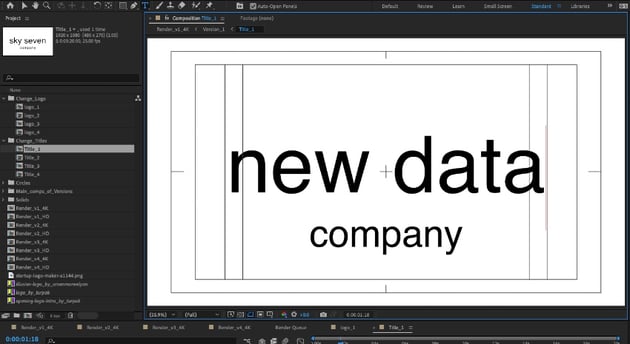 Customize logo animation template
