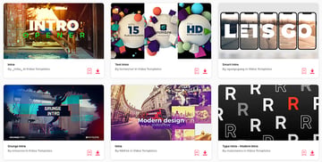 Elements After Effects intro templates