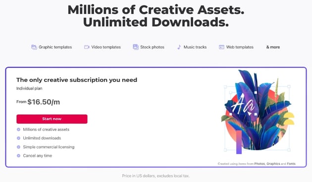 Elements photo animation template