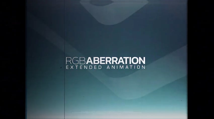 Glitch title After Effects text