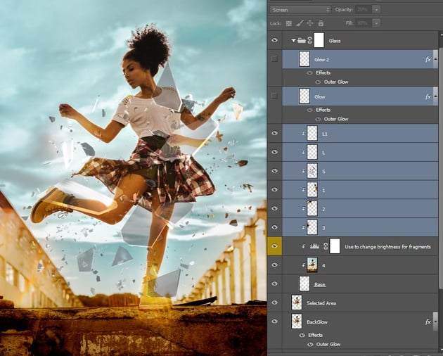 glow layers