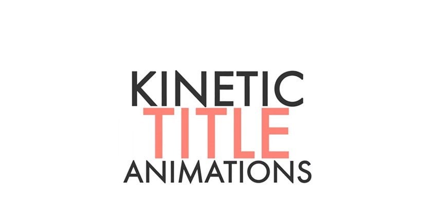 Middle Headline Title - Text Template for Premiere Pro Free