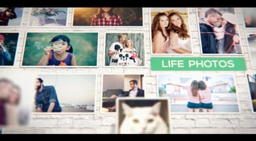 Mosaic photo effects animator