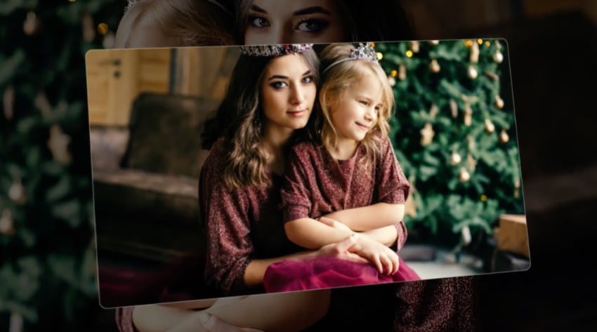 Slideshow photo animation template