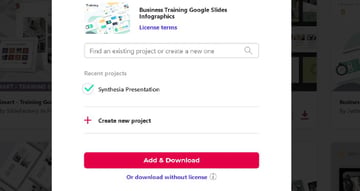 Image showing the 'Add & Download' process and button.