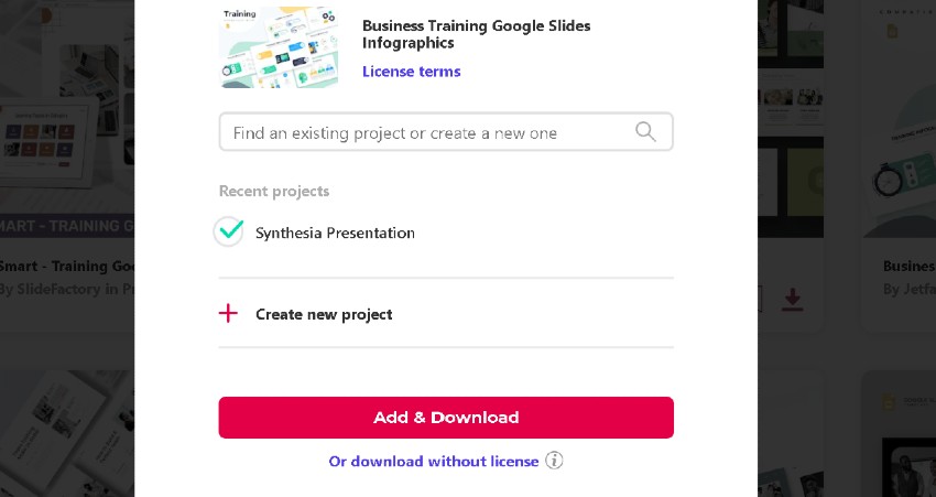 Image showing the 'Add & Download' process and button.