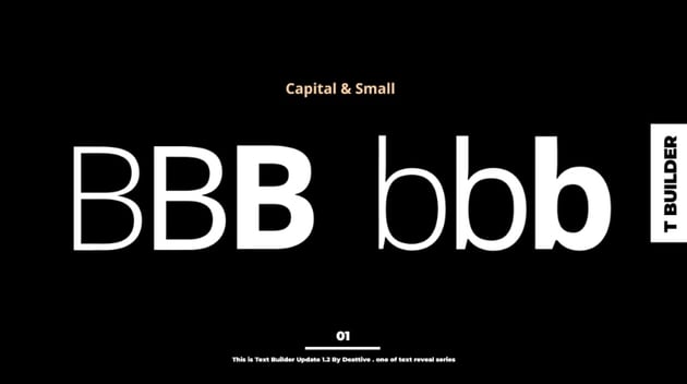 Text builder After Effects text