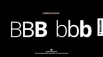 Text builder After Effects text