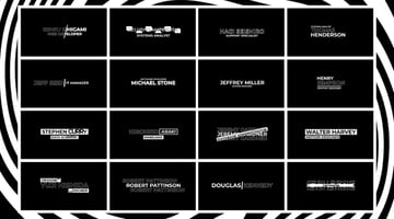 Typography After Effects text animations
