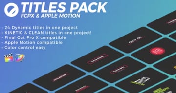 Titles Pack - Apple Motion or FCPX Title Template