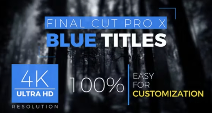 FCPX Titles 4k - Final Cut Template