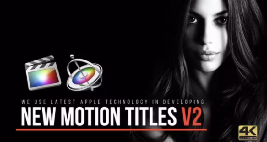 Motion Titles 4k - Title for Final Cut Pro