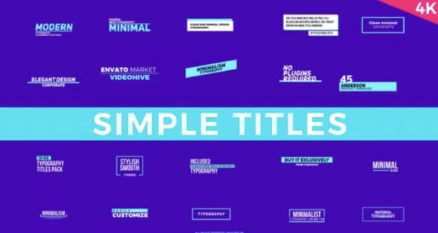 Simple Titles - Apple Motion or Final Cut Template