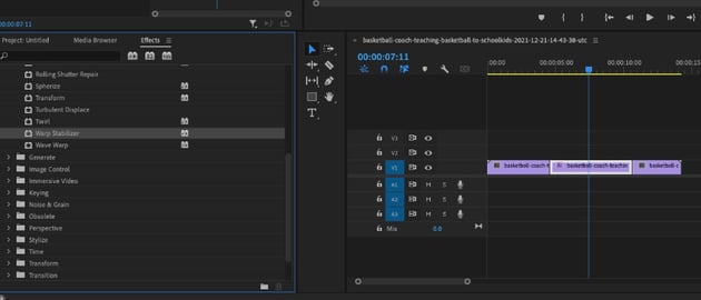How to stabilize footage in Premiere Pro
