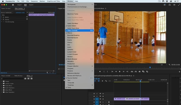 Premiere Pro video stabilization
