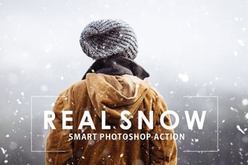 Real Snow Photo Effects Photoshop