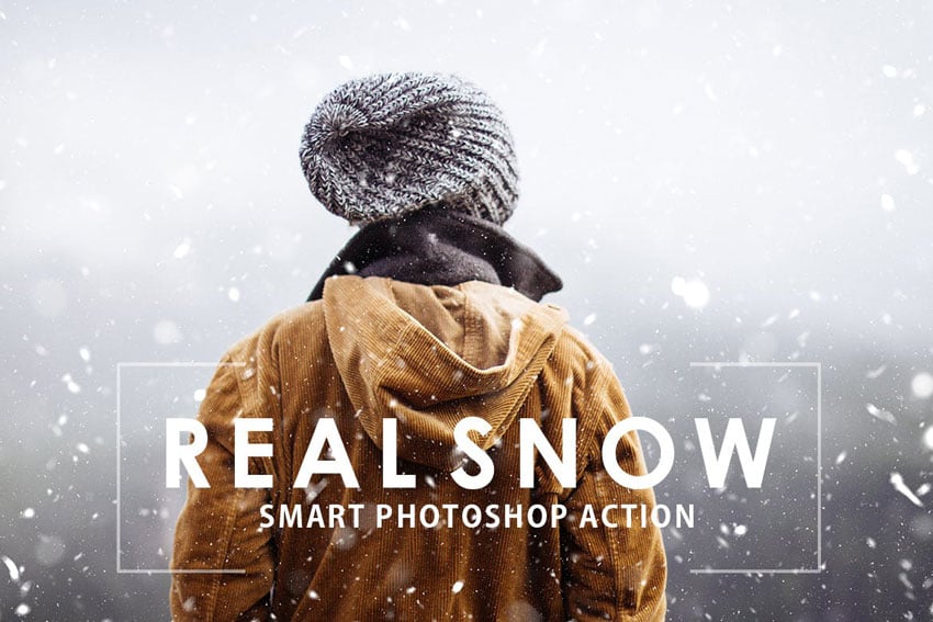 Real Snow Photo Effects Photoshop