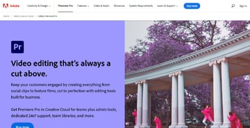 Adobe Premiere Pro Website Thumbail for frame interpolation