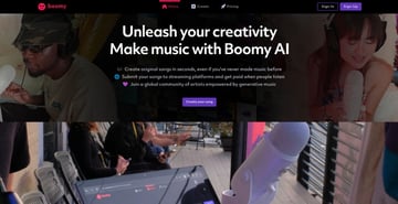 Boomy Website Thumbail