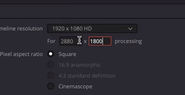 User accessing project settings menu.