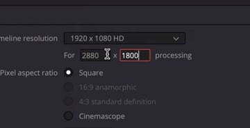 User accessing project settings menu.