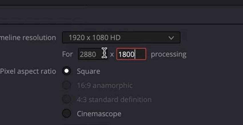 User accessing project settings menu.
