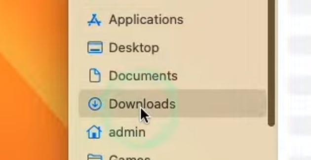 User browsing to Downloads Folder for Davinci Resolve